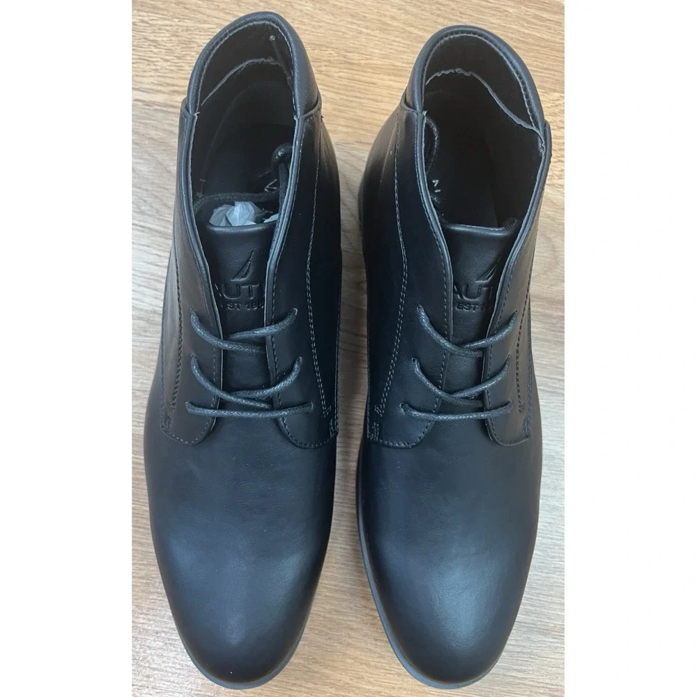 Nautica Largo Chukka Boots Men's Size 10 Black NEW